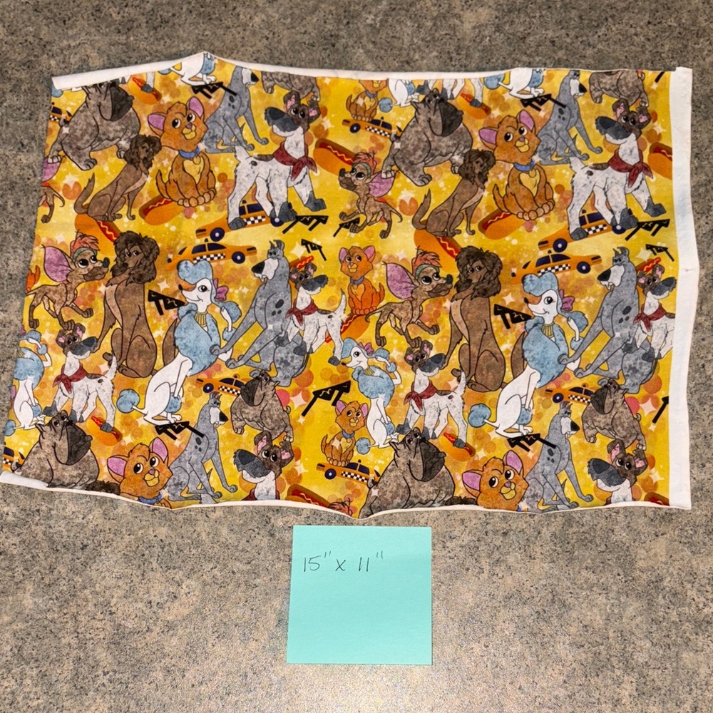 Oliver & Company Cartoon Character Fabric